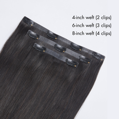 1pc Super Natural Straight Clip in Human Hair Extensions | Not Sold in Sets