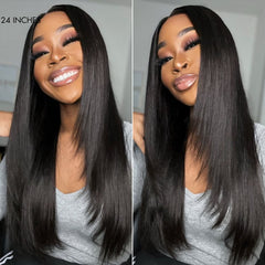 Luvme Hair 180% Density | Trendy Layered Cut Pre-plucked Glueless 5x5 Closure Lace Wig 100% Human Hair