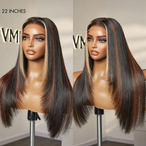 Luvme Hair 180% Density | Trendy Layered Cut Pre-plucked Glueless 5x5 Closure Lace Wig 100% Human Hair