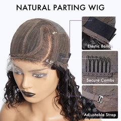 Put On & Go Ombre Ash Blonde Kinky Curly Glueless Minimalist HD Lace Wig Pre-Cut Lace