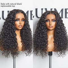 ZIP & GO WIGS | Deep Wave Natural Max Ear-to-Ear 13x5 Frontal HD Lace Wig Buy 1 Get 1 Free Replaceable Top