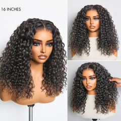 AiryFit™ Scalp Care Wigs | Effortless Water Wave Snugfit Glueless 5x5 Closure Pre-Cut Lace Curly Wig