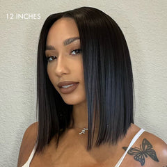 Glueless 4x4 Closure Undetectable HD Lace Bob Wig 100% Human Hair | Pre-bleached Knots