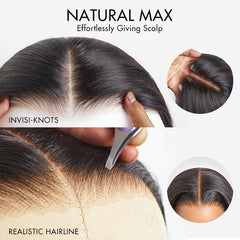 Luvme Hair PartingMax Glueless Wig Ready to Go Silky Straight 7x6 Closure HD Lace Pre Plucked & Bleached Breathable Cap