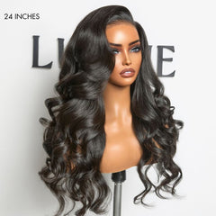 PreMax Wigs | Luxury HD Full Lace Flexi-Fit Invisi Drawstring Cap Loose Body Wave Human Hair Wig