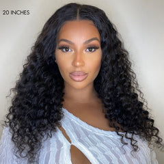 Deep Wave U Part Quick & Easy Affordable 100% Human Hair Wig