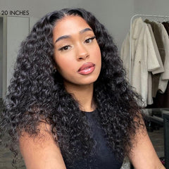 Deep Wave U Part Quick & Easy Affordable 100% Human Hair Wig