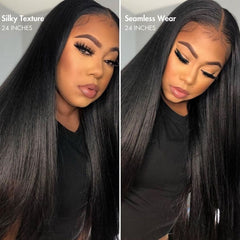 Silky Straight U Part Quick & Easy Affordable 100% Human Hair Wig