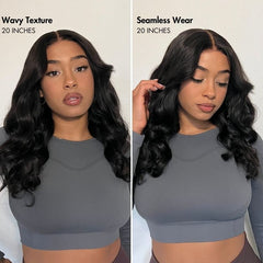 Beginner Friendly Glueless Loose Body Wave V Part Wig 100% Human Hair