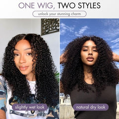 Luvme Hair PartingMax Glueless Wig Kinky Curly 7x6 Closure HD Lace Long Curly Wig Pre Cut & Plucked & Bleached Ready to Go