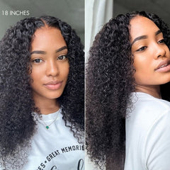 Luvme Hair PartingMax Glueless Wig Kinky Curly 7x6 Closure HD Lace Long Curly Wig Pre Cut & Plucked & Bleached Ready to Go