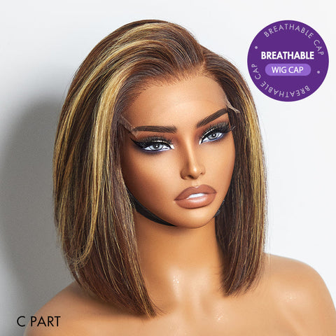 Luvme Hair PartingMax Glueless Wig Silky Blunt Bob Cut 7x6 Closure HD Lace Wig Breathable Cap