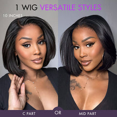 Luvme Hair PartingMax Glueless Wig Silky Blunt Bob Cut 7x6 Closure HD Lace Wig Breathable Cap