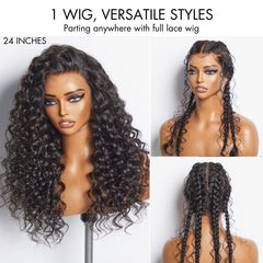 PreMax Wigs - HD Full Lace Water Wave / Straight / Body Wave Flexi-Fit Invisi Drawstring Cap Long Wig