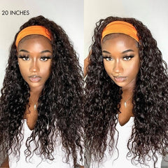 Wet And Wavy | Throw On & Go Water Wave Glueless Long Headband Wig (Get 2 Free Random Headbands)