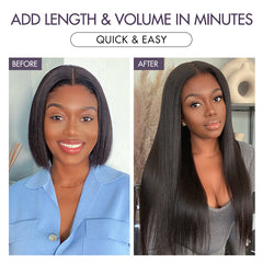 Straight / Body Wave / Kinky Curly / Yaki Straight / Kinky Straight / Deep Wave Clip in Hair Extensions Real Human Hair Pieces 135g 9pcs / 7pcs with Free Gift