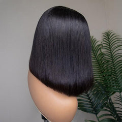 Glueless 5x5 Closure HD Lace Silky Straight Human Hair Wig